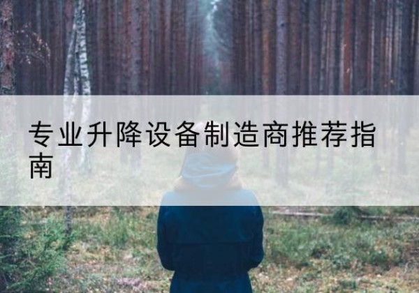 横州电动剪叉升降平台厂家-专业升降设备制造商推荐指南